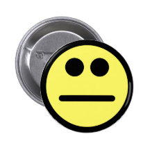 Het gele Gezicht van de Pook staart Gezicht Smiley Speld Button