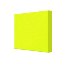 Het Gele, Hoge Zicht van het neon Gallerij Wrapped Canvas