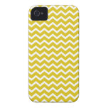 Het gele Patroon van de Chevrons van de Zigzag iPhone 4 Cases