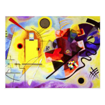 Het Gele Rode Blauwe Briefkaart van Kandinsky Wenskaart