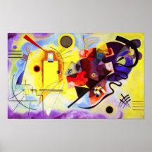 Het Gele Rode Blauwe Poster van Kandinsky