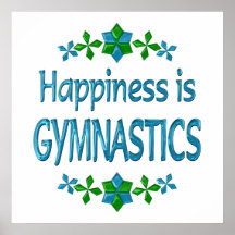 Het geluk is Gymnastiek Poster