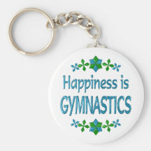 Het geluk is Gymnastiek Sleutelhangers