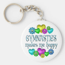 Het Geluk van de gymnastiek Sleutel Hanger