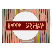 Het GELUKKIGE Art. van HappyBirthday van de Verjaa Kaarten