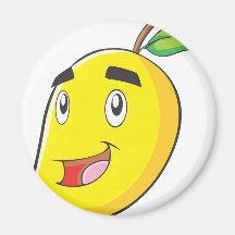 Het gelukkige Gele Fruit van de Mango Magneet