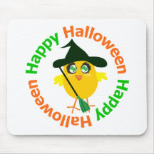Het gelukkige Kuiken van de Heks van Halloween Muismatten