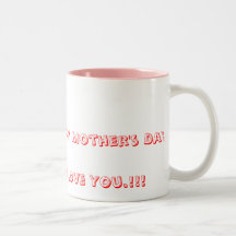 Het gelukkige Mamma van het Moederdag! , houd ik v Koffie Beker