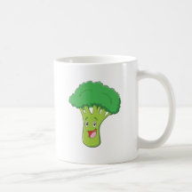Het gelukkige Plantaardige Glimlachen van Broccoli Beker