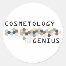 Het Genie van de kosmetiek Ronde Stickers