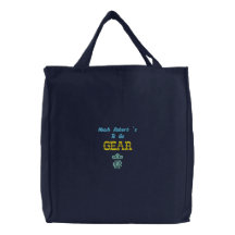 Het Gepersonaliseerde Geborduurde Monogram van het Geborduurde Tas