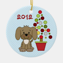 Het gepersonaliseerde Ornament van de Hond van 1st