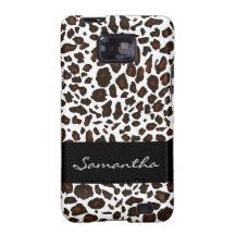 Het gepersonaliseerde Patroon van de Luipaard van  Samsung Galaxy S2 Hoesjes