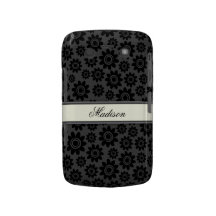 Het gepersonaliseerde zwarte en grijze geval van h blackberry bold cover