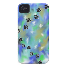 het geval van de wolfs pawprint telefoon iPhone 4 case