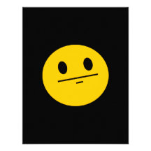 Het gezicht van Smiley van het Gezicht van de pook Gepersonaliseerde Uitnodigingen