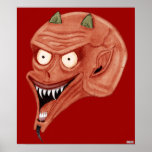Het gillen de Druk van het Canvas van de Demon Afdruk