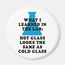 Het Glas van het laboratorium Koelkast Magneten