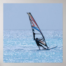 Het glijden Windsurfer Print