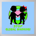 Het Globale Verwarmende Poster van het einde