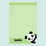 Het golven het Briefpapier van de Panda briefpapier