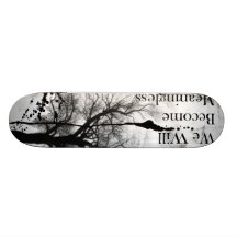 Het Gotische Zwart-witte Skateboard van Emo