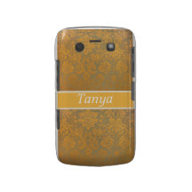 Het gouden Geval van Blackberry van het Damast Blo Blackberry Bold Covers