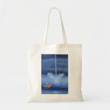 Het gouden vissen originele schilderen canvas tassen