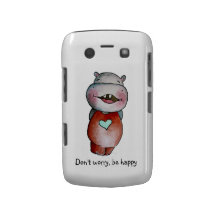 Het grappige Geval van Hippo Blackberry Blackberry Bold Cover
