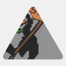 Het grappige ontwerp van de Pinguïn Driehoekige Stickers