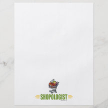 Het grappige Winkelen van de Kruidenierswinkel Folder Ontwerp