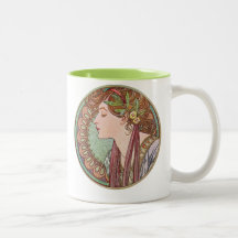 Het groene Art. van de Godin Koffie Mokken