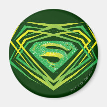 Het Groene Decoratieve Logo van de superman Koelkast Magneetjes