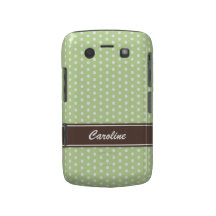 Het groene en witte Gewaagde geval van stippenBlac Blackberry Bold Cases