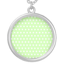 Het groene en Witte Patroon van de Stip. Spotty. Hangertjes