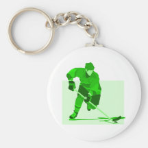 Het groene Logo van het Hockey Sleutel Hanger