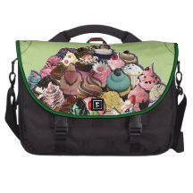 (Het Groene) Ontwerp van Cupcake van de douane Laptop Tas