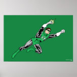 Het groene Recht van de Vlieg van de Lantaarn Print
