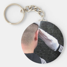Het groeten van de HerdenkingsMuur van Vietnam Sleutelhangers