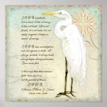 Het grote KustStrand van de Aigrette - Gepersonali Afdruk
