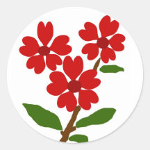 Het hart bloeit stickers