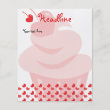 Het Hart Cupcake van de pop Folders