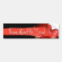 Het Hart & de Ziel van het team Bumperstickers