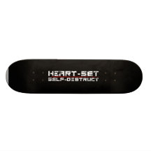 Het hart-vastgestelde Dek van de Zelfvernietiging  Skate Deck