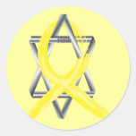 Het heldere Gele Lint van de Overlevende van Kanke Sticker