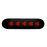 Het heldere Rode Beeld van het Hart Skate Decks