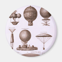 Het historische Design van de Ballon van de Hete L Koelkast Magneetje