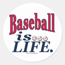 Het honkbal is… het Leven. Sticker
