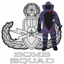 Het hoofd Kostuum van de Bom EOD Geborduurd Poloshirt