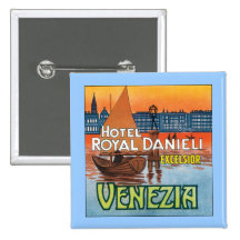 Het Hotel Koninklijke Danieli van Venezia Speldbuttons
